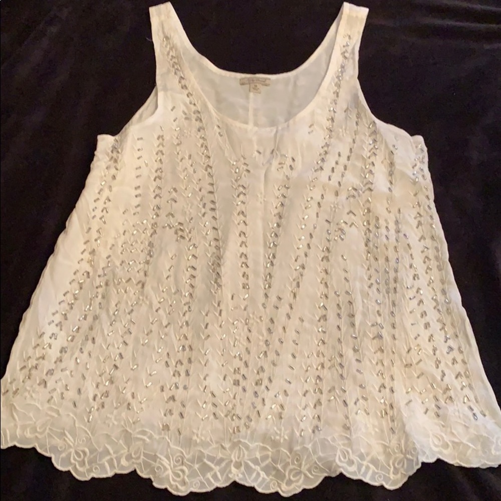 Lucky Brand Embellished Tank